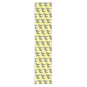 Chemin De Table Court Gray wolf with pipe cartoon (Devant)