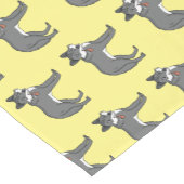 Chemin De Table Court Gray wolf with pipe cartoon (Coin)