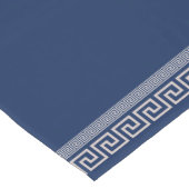 Chemin De Table Court Grec Meander - Grec Key - Bleu et beige (Coin)