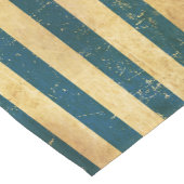 Chemin De Table Court Grèce Drapeau Vintage Grunge (Coin)