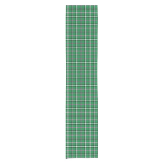 Chemin De Table Court Green Black White Plaid Classic Table Runner (Devant)
