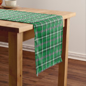 Chemin De Table Court Green Black White Plaid Classic Table Runner (In Situ)