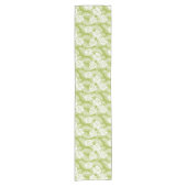 Chemin De Table Court Green Palm Feuille Rainforest Motif (Devant)