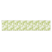 Chemin De Table Court Green Palm Feuille Rainforest Motif (Horizontal)