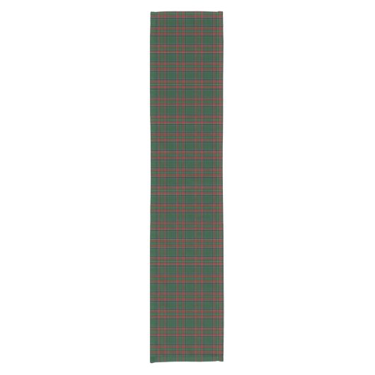 Chemin De Table Court Green Stewart Plaid (Devant)