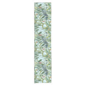 Chemin De Table Court Green Tropical Jungle Banana Tree Strelitzia (Devant)