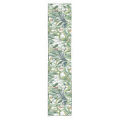 Chemin De Table Court Green Tropical Jungle Banana Tree Strelitzia (Devant)