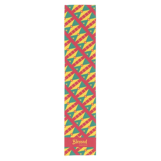 Chemin De Table Court GRENADA Bienheureuse Écriture Chrétienne (Devant)