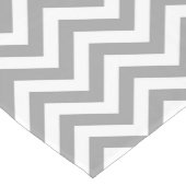 Chemin De Table Court Gris foncé Blanc Grand Motif Chevron ZigZag (Coin)