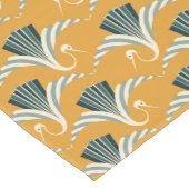 Chemin De Table Court Grue Art Déco - arrière - plan jaune (Coin)