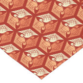 Chemin De Table Court Grues japonaises, mandarin et orange clair (Coin)