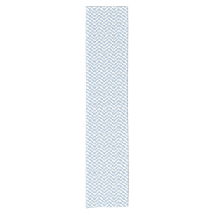 Chemin De Table Court Grunge bleu-clair Chevron texturisé