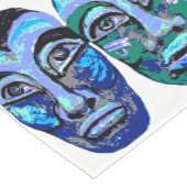 Chemin De Table Court Guerriers mayas - Halloween Design (Coin)