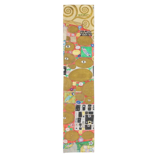 Chemin De Table Court Gustav Klimt Exécution Nouveau Couple (Devant)