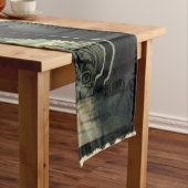 Chemin De Table Court Halloween/Automne/Automne/citrouille/chat (In Situ)