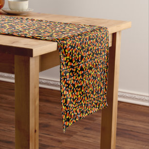 Chemin De Table Court Halloween Candy Corn