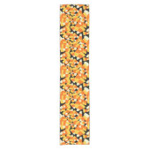 Chemin De Table Court Halloween Corn Candy Motif sans couture (Devant)