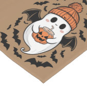 Chemin De Table Court Halloween mignon Fantôme automne Éffrayante saison (Coin)