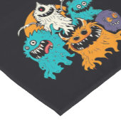 Chemin De Table Court Halloween/Monster/octobre/automne (Coin)