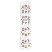 Chemin De Table Court Happy Birthday Monkey Cupcake Table Runner (Devant)