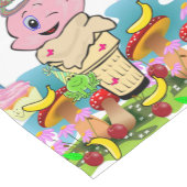 Chemin De Table Court Happy Birthday Twin Cupcake Table Runner (Coin)