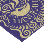 Chemin De Table Court Happy Chanukah Time 14 x 72 (Coin)