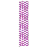 Chemin De Table Court Heart Plaid Purple Pink Black Table Runner (Devant)