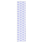 Chemin De Table Court Heart Shaped Plaid Pink Blue Pastel Table Runner (Devant)