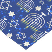 Chemin De Table Court Heureuse Hanoukka Modern Star De David Menorah (Coin)