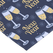 CHEMIN DE TABLE COURT HEUREUSE NOUVELLE ANNÉE & VIN NOËL MONOGRAM PERSON (Coin)