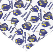 Chemin De Table Court Heureux Hanoukka tournoyant Dreidel (Coin)