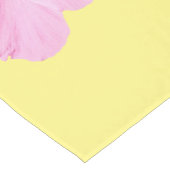 Chemin De Table Court Hibiscus rose Fleur tropicale (Coin)