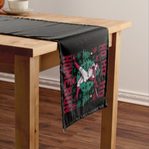 Chemin De Table Court Ho Ho Homerun Baseball Laid Christmas Sweat
