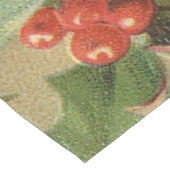 Chemin De Table Court Holly Tree Noël Vintage (Coin)