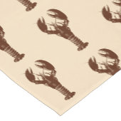 Chemin De Table Court Homard Brown foncé sur beige clair (Coin)