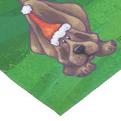 Chemin De Table Court Hound Chien Noël sur Green (Coin)