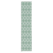 Chemin De Table Court Hunter Green Trellis (Devant)