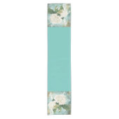 Chemin De Table Court Hydrangea blanc (Devant)