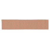 Chemin De Table Court Ikat Chevron Stripes - Rouille, Brown et beige (Horizontal)