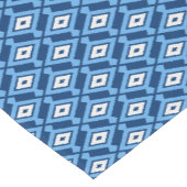 Chemin De Table Court Ikat Motif, Indigo et Denim Blue (Coin)