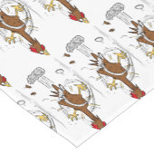 Chemin De Table Court Illustration amusante de poulet cool (Coin)