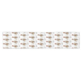 Chemin De Table Court Illustration amusante de poulet cool (Horizontal)