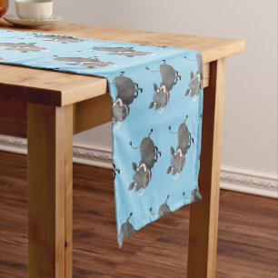 Chemin De Table Court Illustration amusante d'un cochon de phacochère af