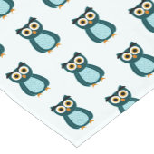 Chemin De Table Court Illustration Blue Owl (Coin)