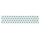 Chemin De Table Court Illustration Blue Owl (Horizontal)