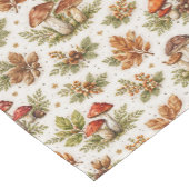 Chemin De Table Court Illustration botanique de champignons rustiques d' (Coin)