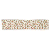 Chemin De Table Court Illustration botanique de champignons rustiques d' (Horizontal)