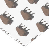 Chemin De Table Court Illustration de bison (Coin)