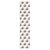 Chemin De Table Court Illustration de chèvre de Markhor (Devant)