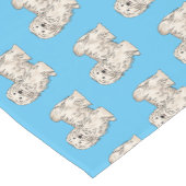 Chemin De Table Court Illustration de dessin de chien de Havan (Coin)